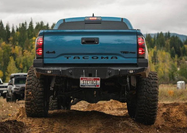 BACKWOODS ADVENTURE MODS | Tacoma 3rd Gen 2016-2023 Hi-Lite High Clearance Rear Bumper (BWTY3T-209035B)