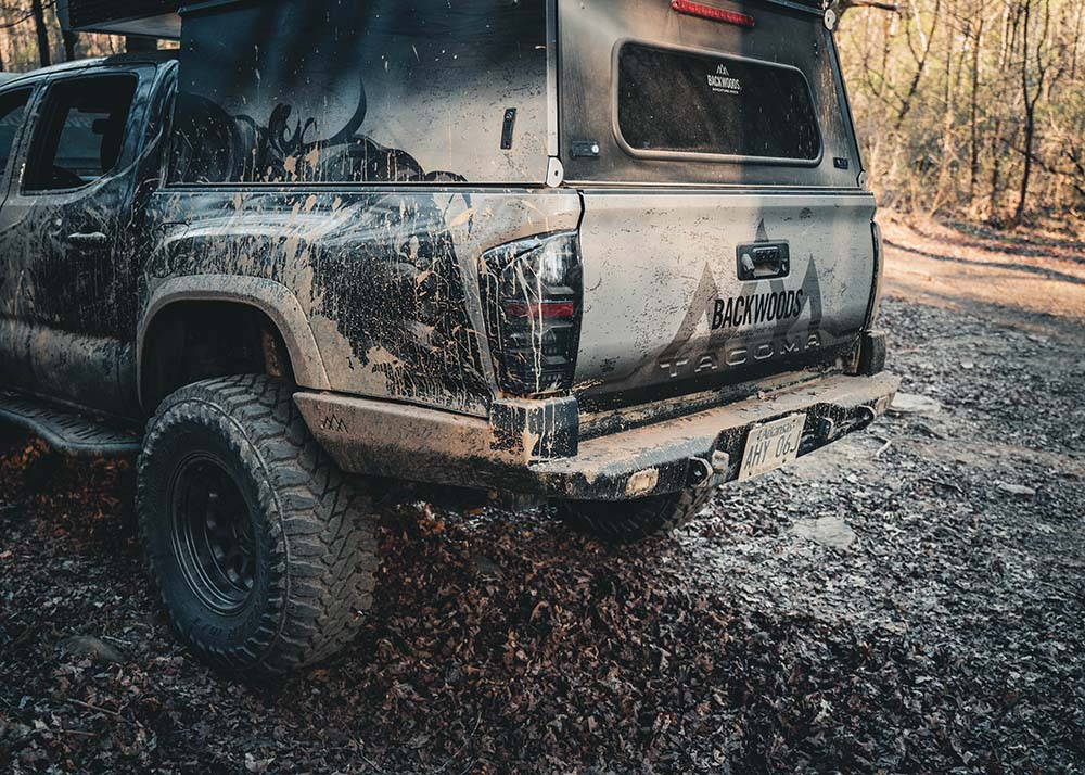 BACKWOODS ADVENTURE MODS | Tacoma 3rd Gen 2016-2023 Hi-Lite High Clearance Rear Bumper (BWTY3T-209035B)
