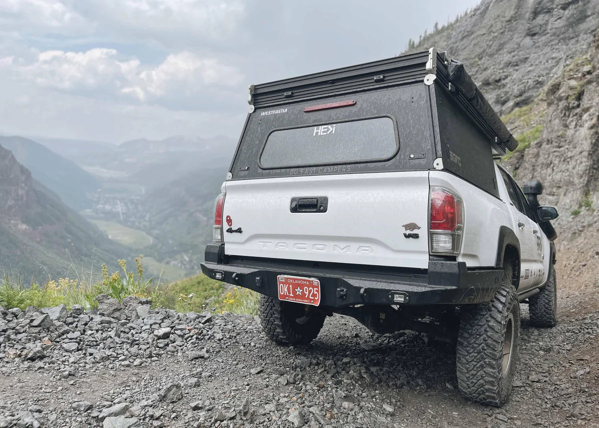 BACKWOODS ADVENTURE MODS | Tacoma 3rd Gen 2016-2023 Hi-Lite High Clearance Rear Bumper (BWTY3T-209035B)