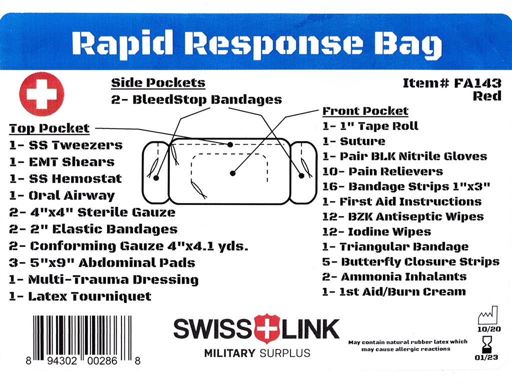 FRONT RUNNER | First Aid Rapid Response Kit Red (REQU278)