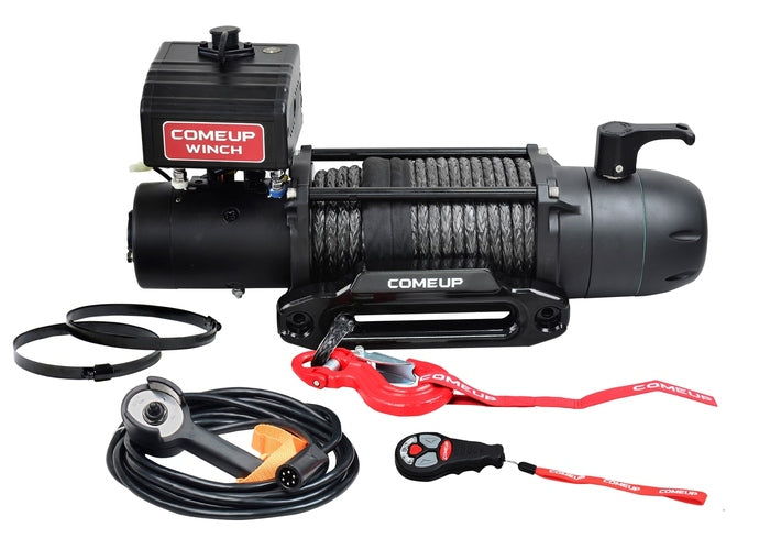 COMEUP WINCH | SEAL Slim 12.5rs 12V, W/ Synthetic Rope & Wireless Remote