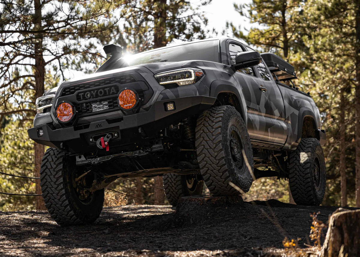 BACKWOODS ADVENTURE MODS | Tacoma 3rd Gen 2016-2023 Hi-Lite Overland Front Bumper No Bull Bar (BWTY3T-103XXBBB)