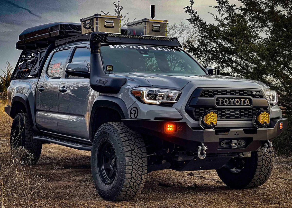 BACKWOODS ADVENTURE MODS | Tacoma 3rd Gen 2016-2023 Hi-Lite Overland Front Bumper No Bull Bar (BWTY3T-103XXBBB)
