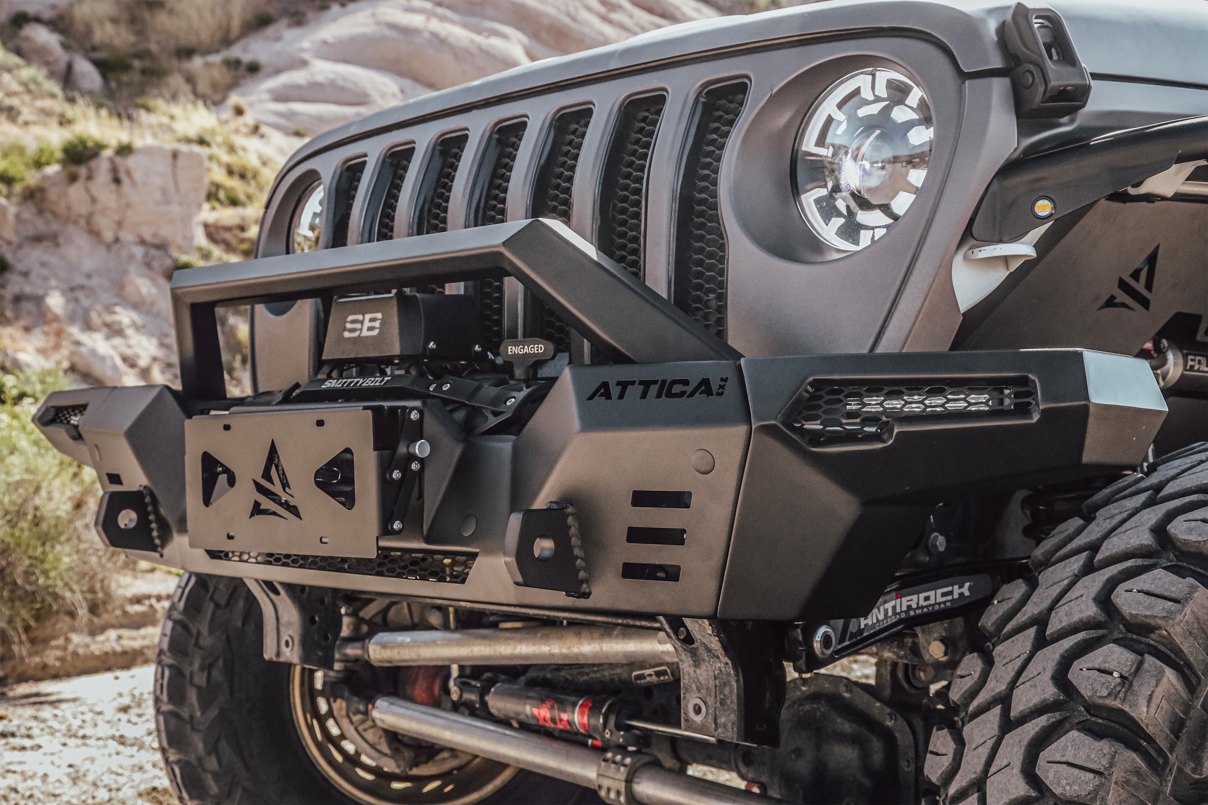ATTICA 4x4 | Jeep Wrangler JL (2018-2024) Frontier Series Front Bumper (ATTJL01A110-BX)