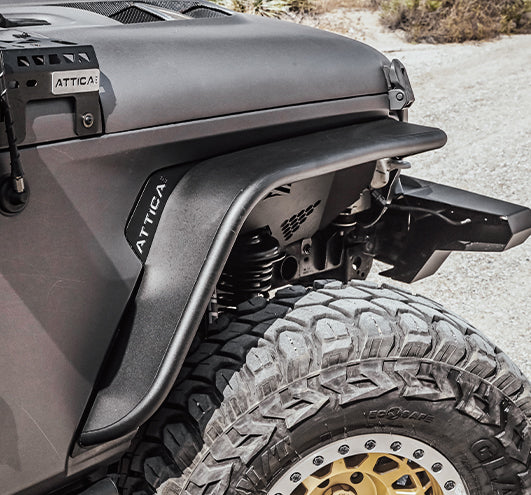 ATTICA 4x4 | Jeep Wrangler JL (2018-2024) Terra Series Front Fender Flares (TTJL01H107-BX-F)