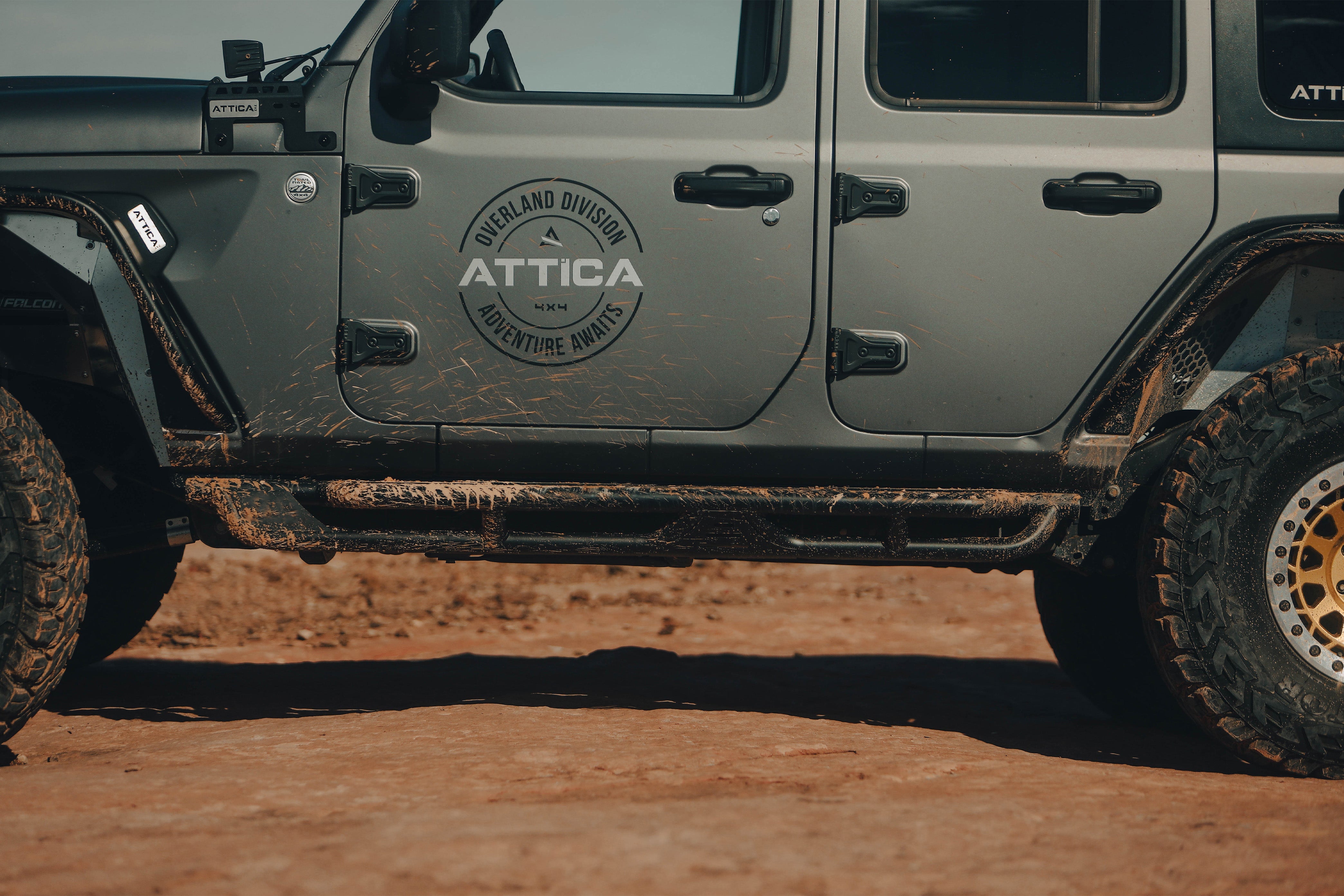 ATTICA 4x4 | Jeep Wrangler JL (2018-2024) Terra Series Side Steps (ATTJL02C109-BX)