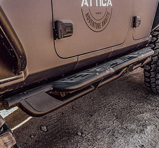 ATTICA 4x4 | Jeep Wrangler JL (2018-2024) Terra Series Side Steps (ATTJL02C109-BX)