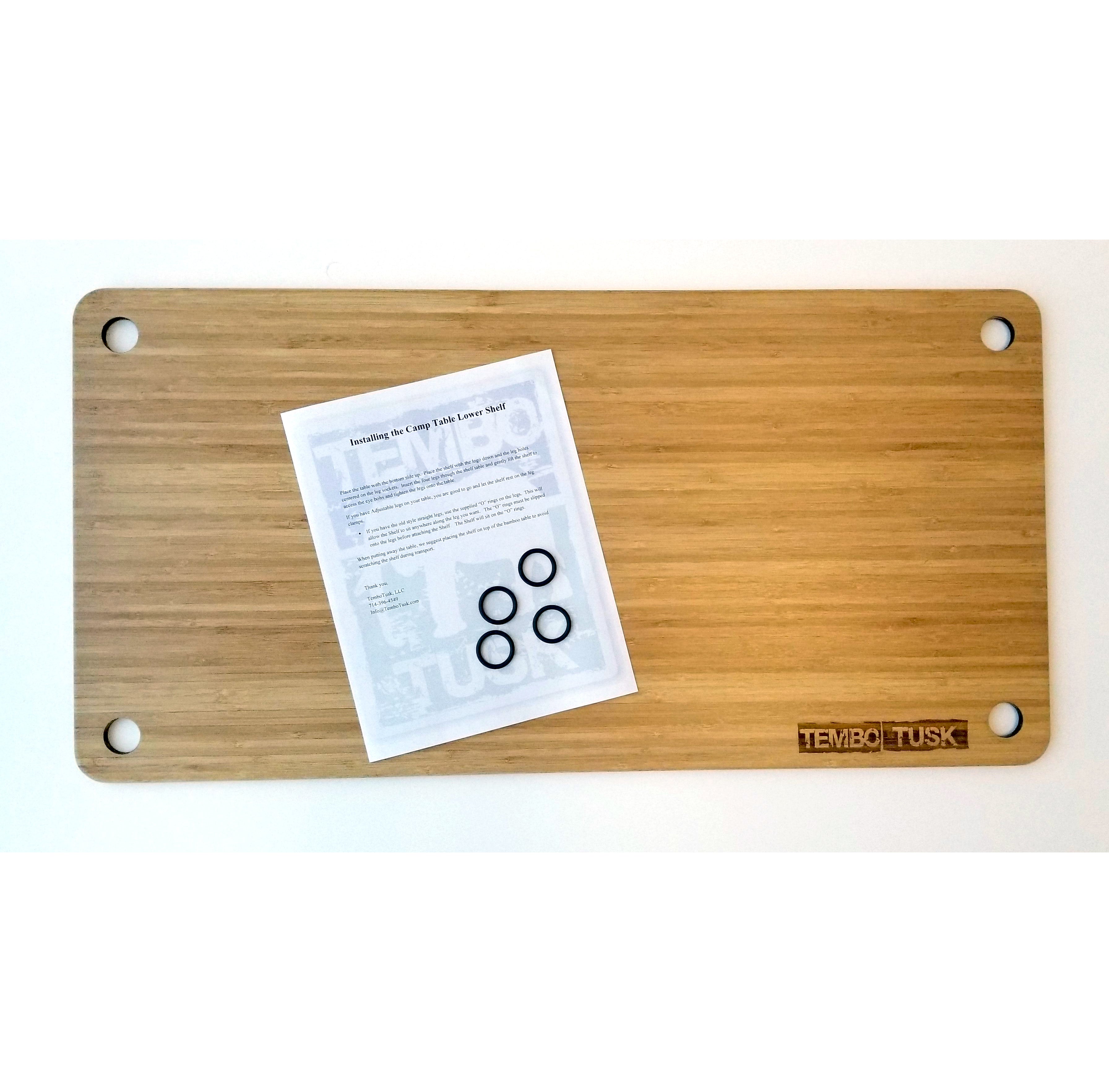 TEMBO TUSK | Camp Table Shelf Kit