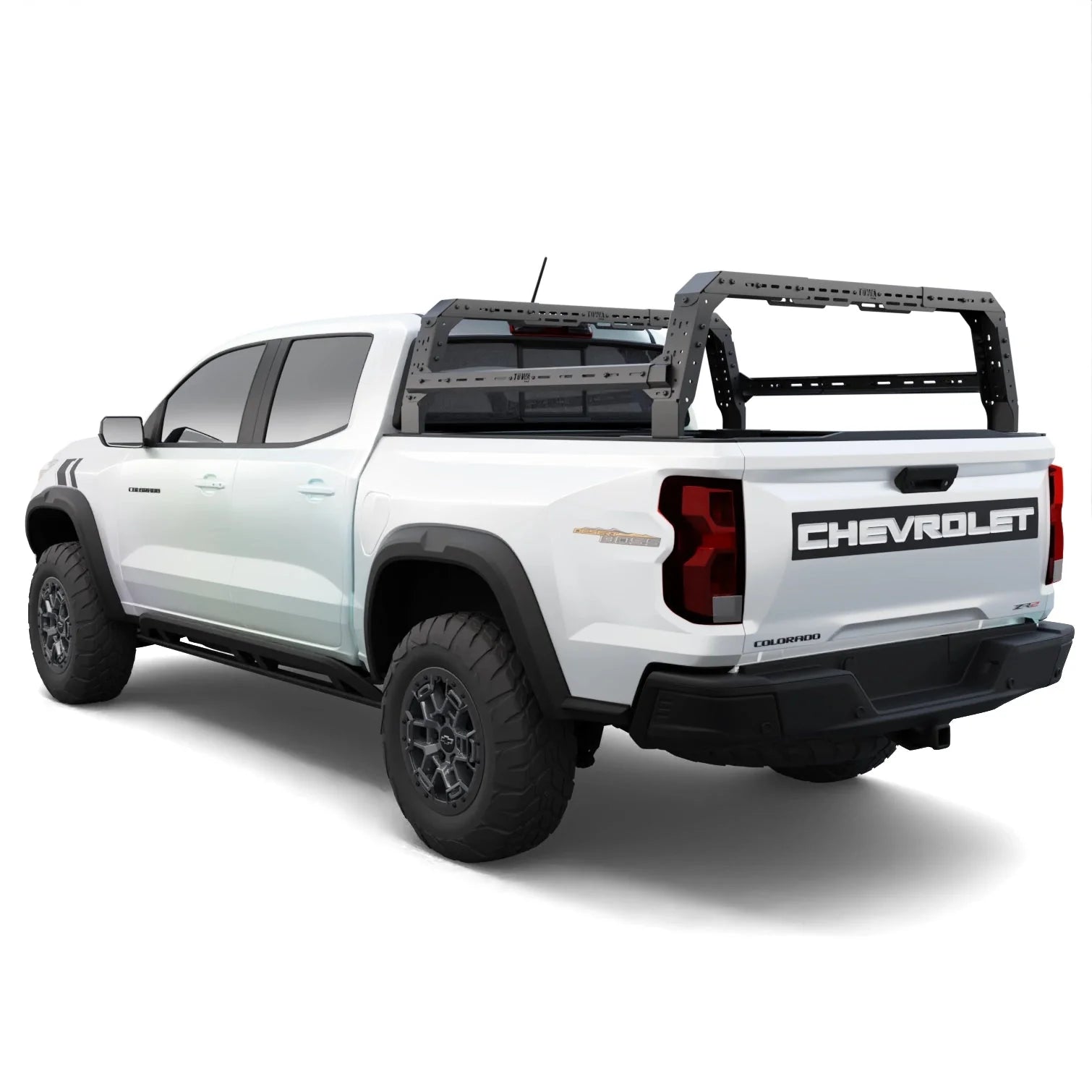 Chevy Colorado 4CX Series Shiprock Height Adjustable Bed Rack Truck Bed Cargo Rack System TUWA PRO®️