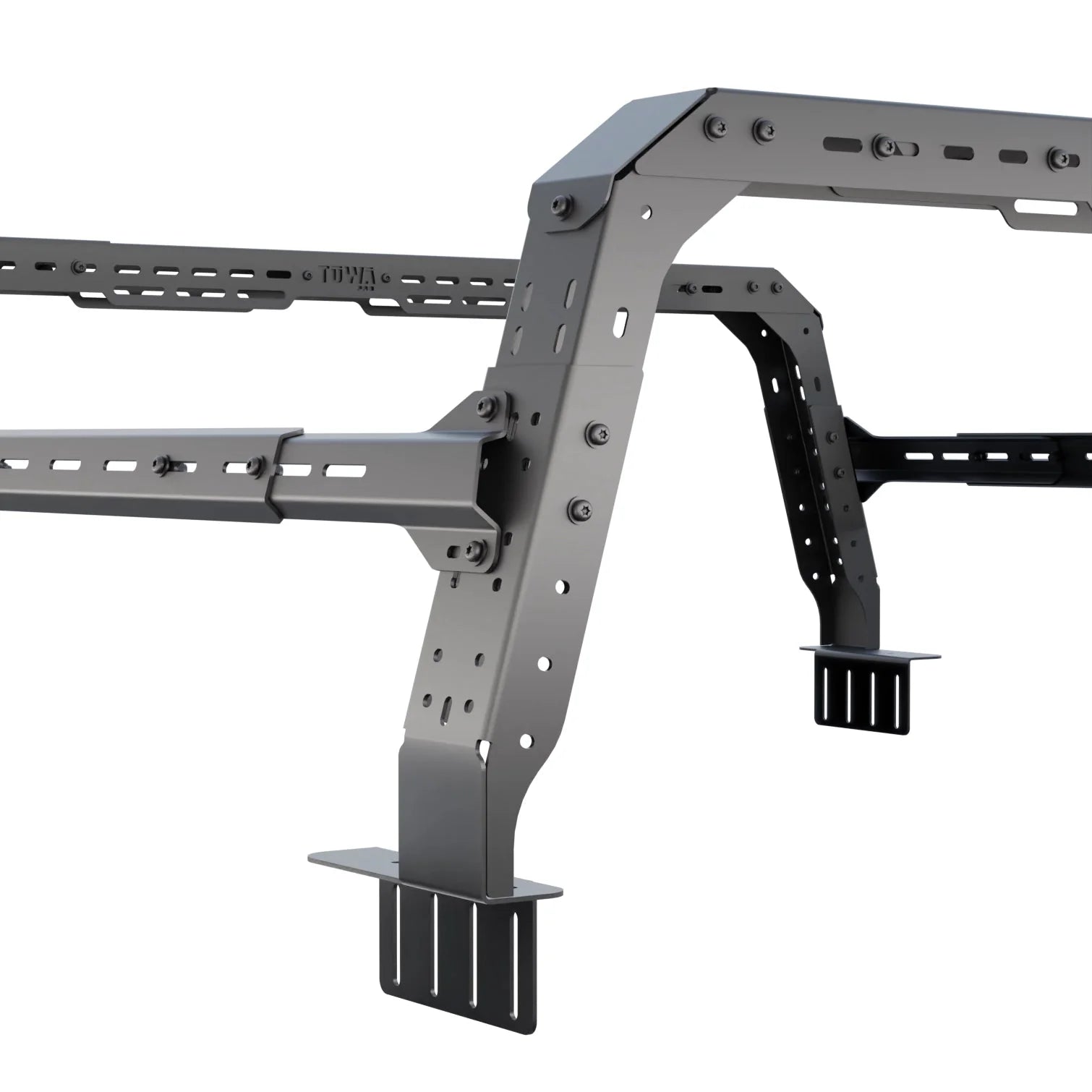 Toyota Tacoma 4CX Series Shiprock Height Adjustable Bed Rack Truck Bed Cargo Rack System TUWA PRO®️