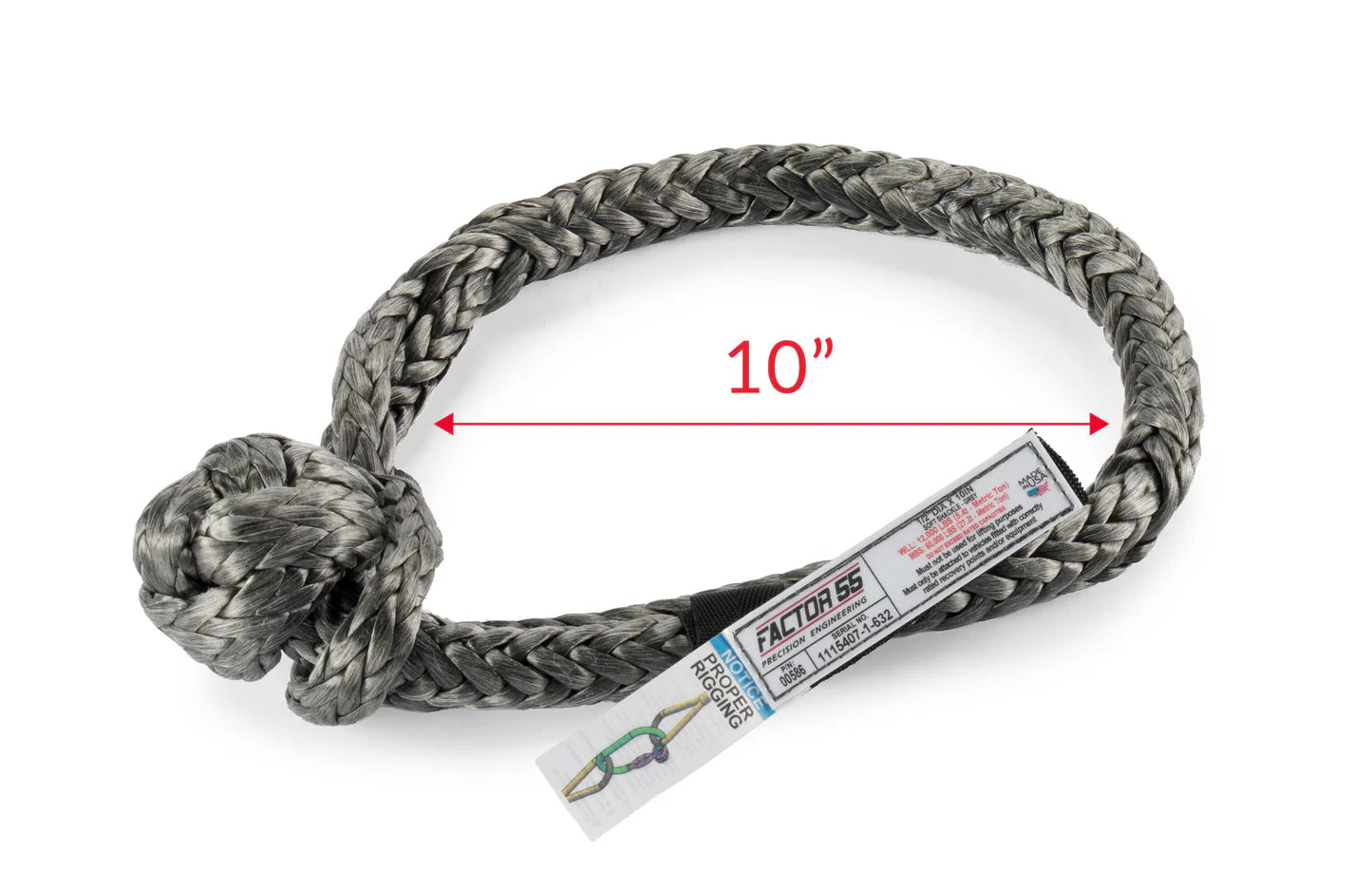 FACTOR 55 | Standard Duty Soft Shackle 1/2" x 10” (00586)
