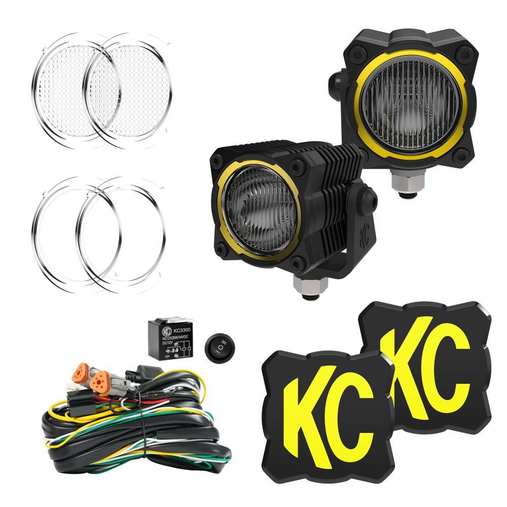 KC HILITES | FLEX ERA 1  2 Light Master LED Light Pod Kit