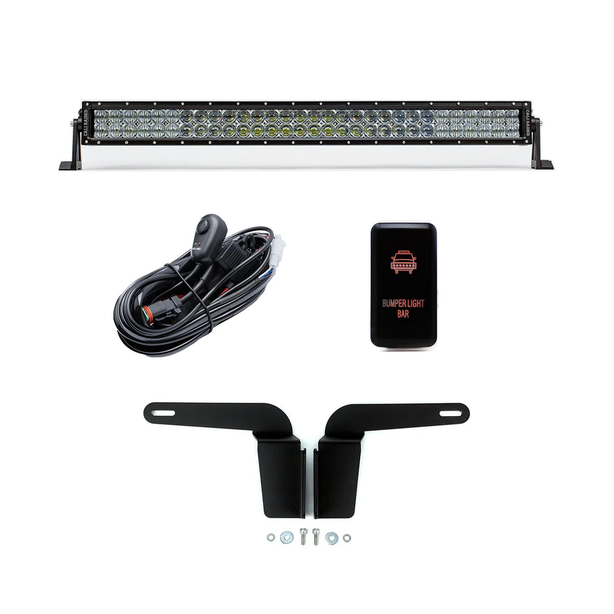 CALI RAISED | 4Runner 4th Gen (2003-2009) 32" Lower Bumper Flush LED Light Bar Kit (CR2505)