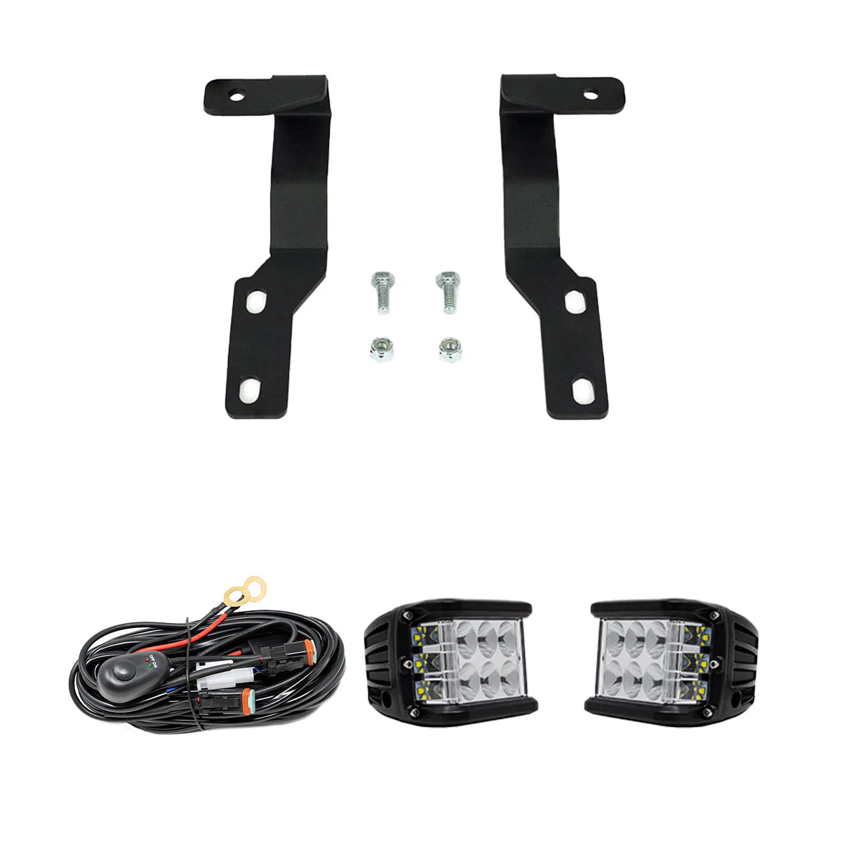 CALI RAISED | Tacoma 2nd Gen (2005-2015) Low Profile LED Ditch Lights Brackets Kit (CR2861)