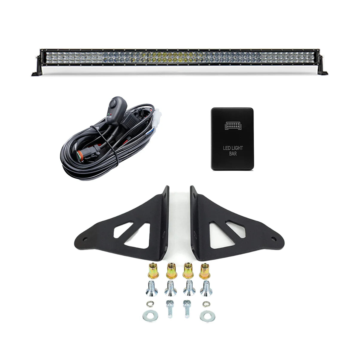 CALI RAISED | Tacoma 3rd & 2nd Gen (2005-2023) 52" Curved LED Roof Light Bar Kit (CR2461)