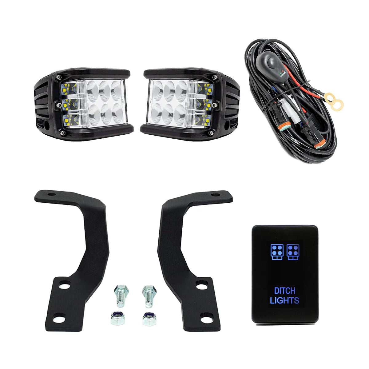 CALI RAISED | 4Runner 5th Gen (2010-2024) Low Profile LED Ditch Light Kit (CR2493)