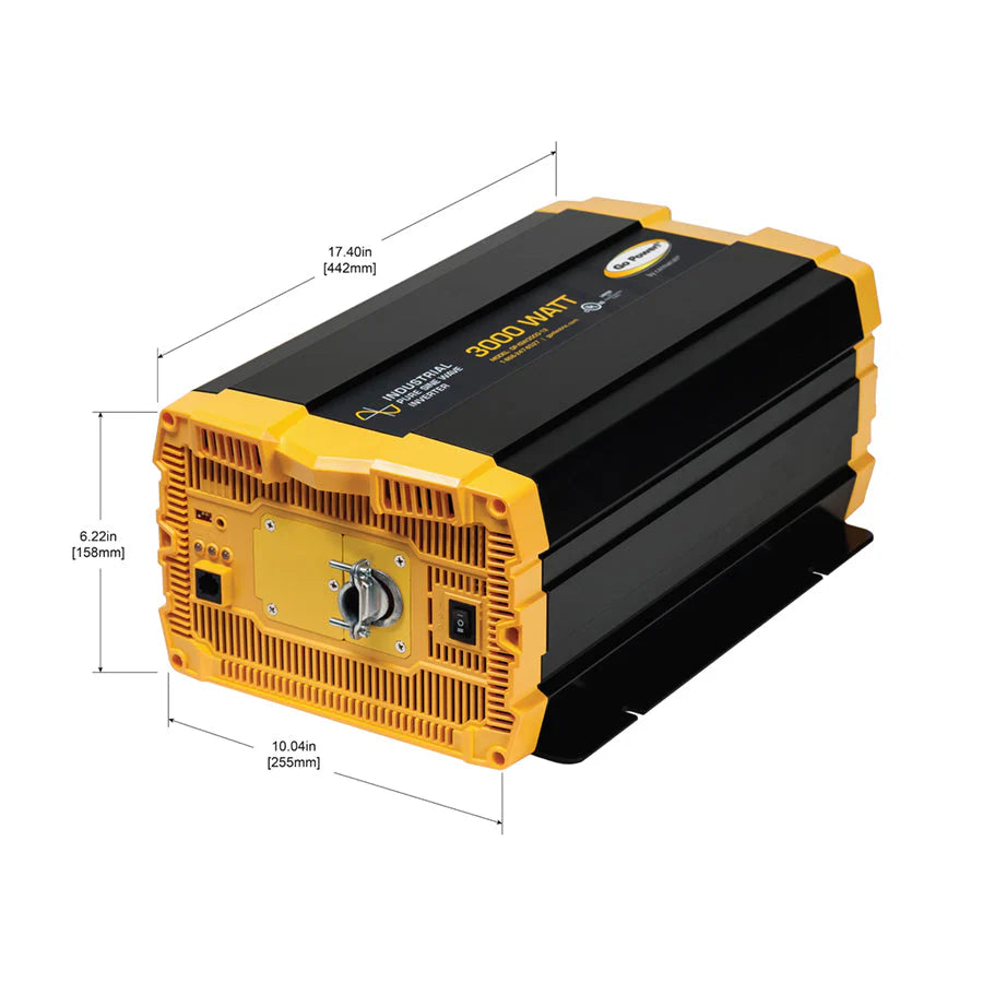 ZAMP SOLAR | 3000 Watt Industrial Pure Sine Wave Inverter (GP-ISW3000)