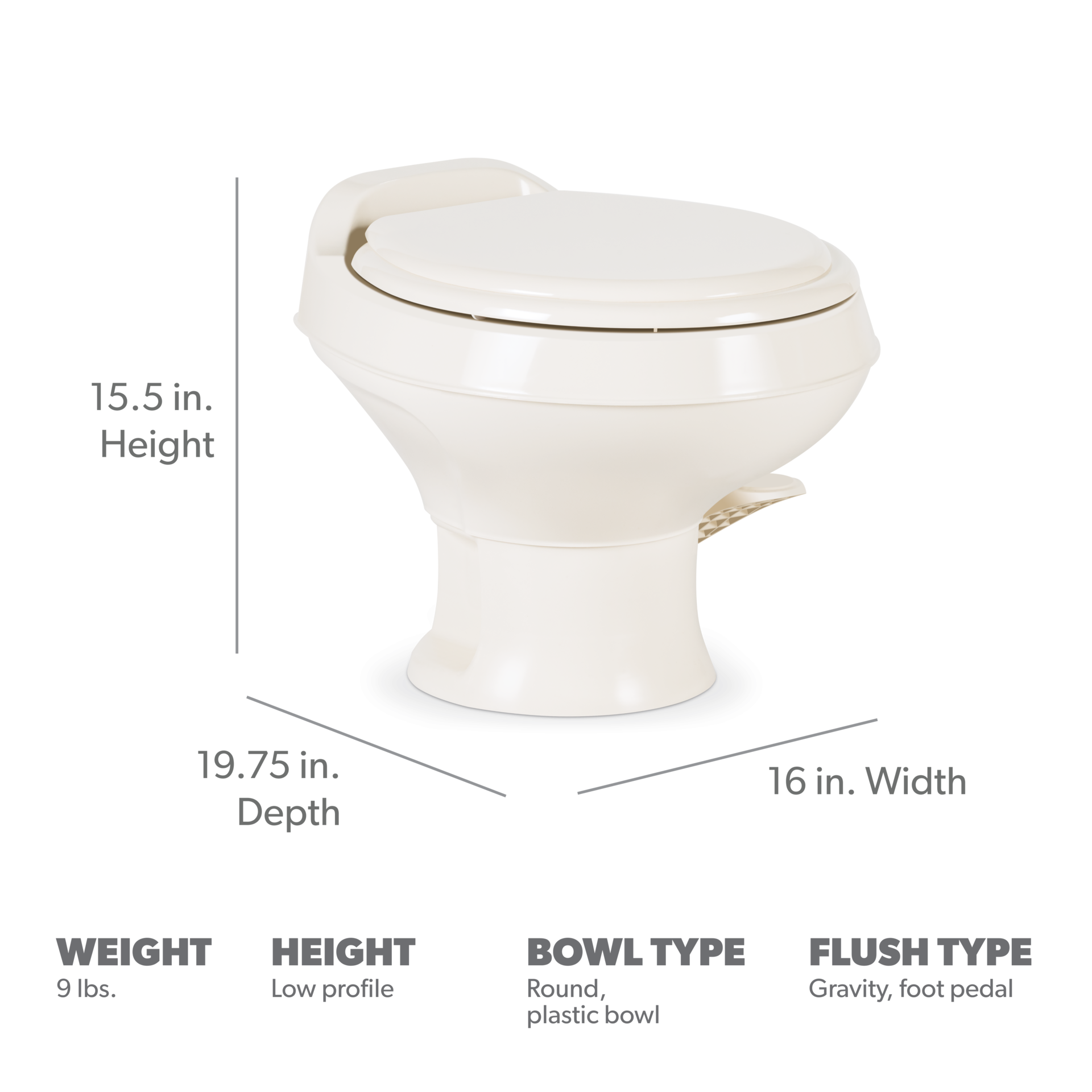 DOMETIC | RV Toilet 301 (9108782123)
