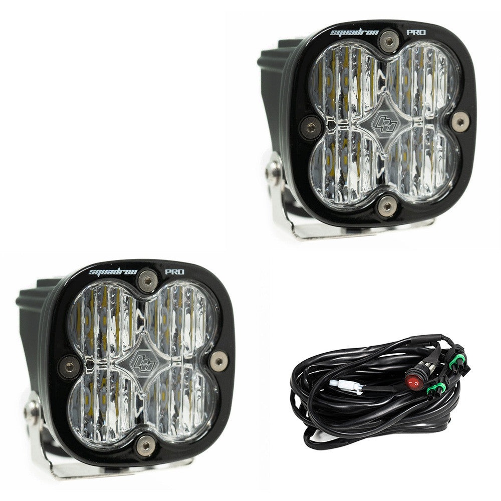 BAJA DESIGNS | Squadron Pro Black LED Auxiliary Light Pod Pair Universal