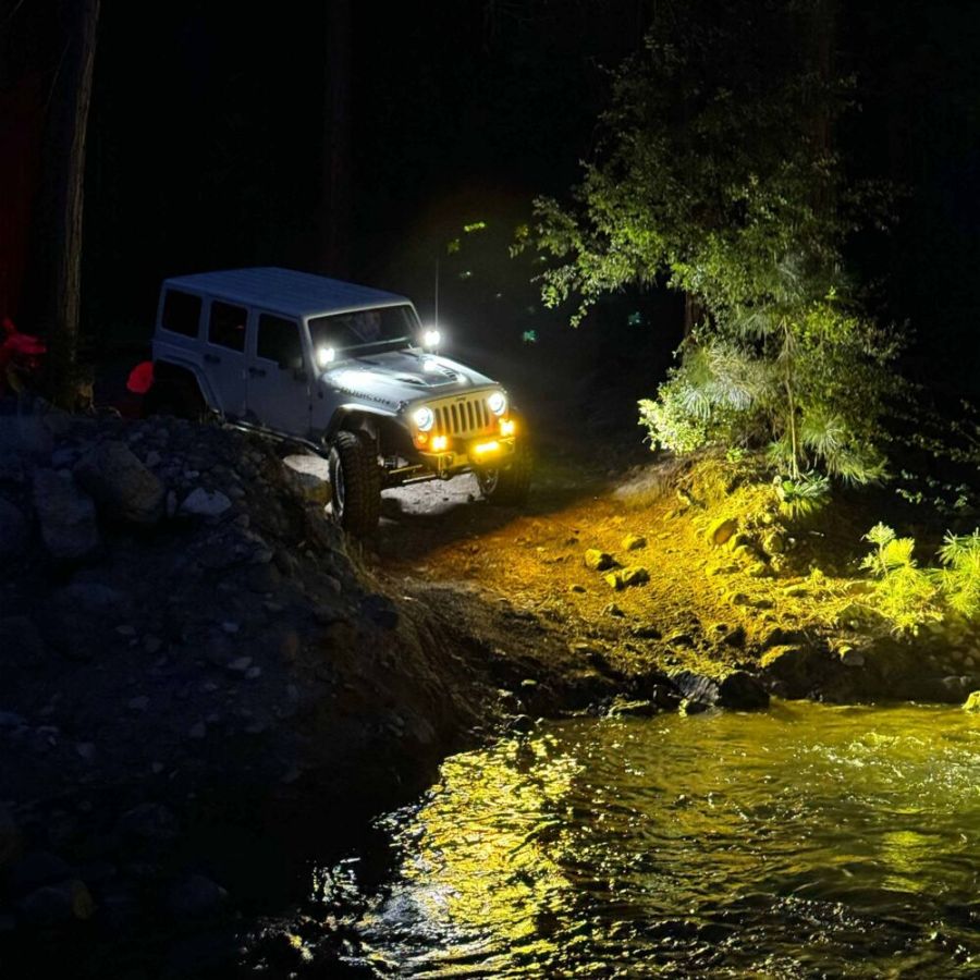 KC HILITES | SlimLite 6" Light Shield - Spread Beam - Amber (5122)