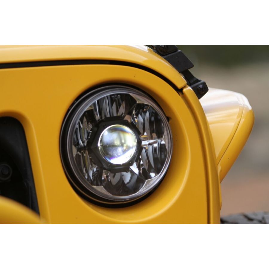 KC HILITES | 7" Gravity LED Pro DOT Headlight - Driving Beam - Single - Universal / 07-18 Jeep JK (4234)