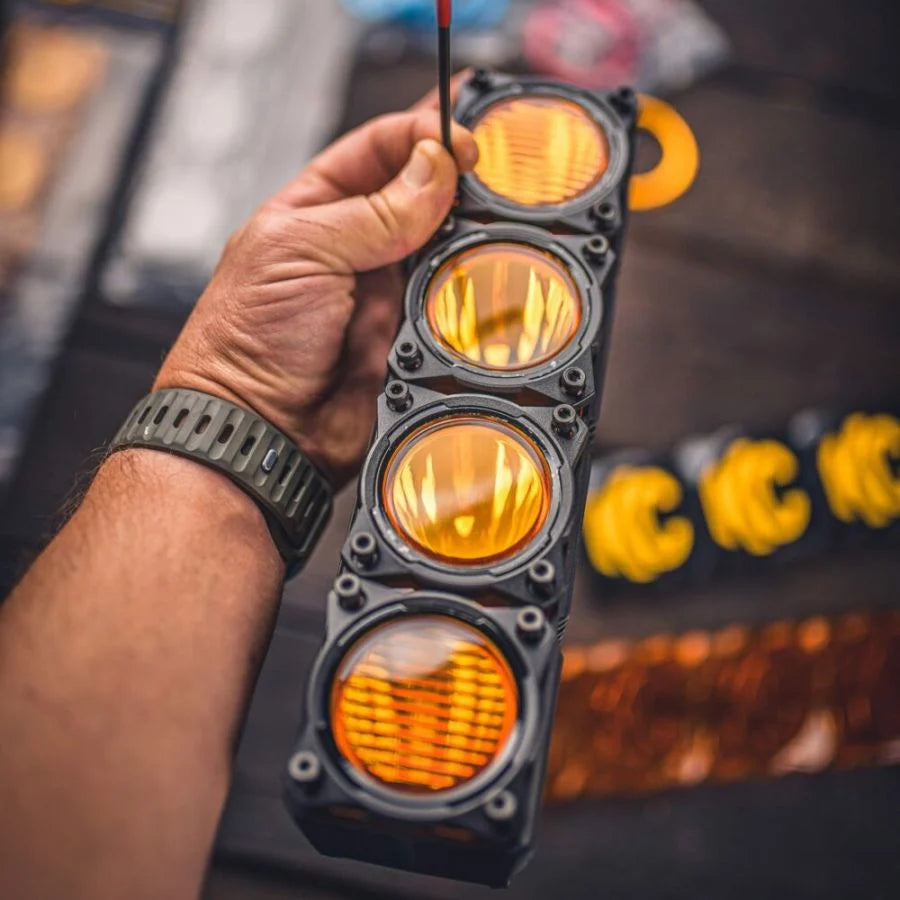 KC HILITES | FLEX ERA LED Light Bar - Performance Yellow Combo Beam Lens for Light Bars (4274)