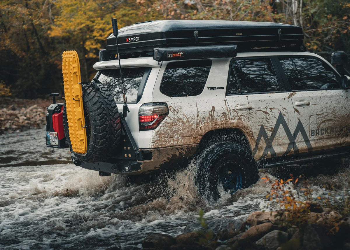 BACKWOODS ADVENTURE MODS | 4Runner 5th Gen 2014-On Hi-Lite High Clearance Dual Swing Out Rear Bumper (BWT4R5-209155B)