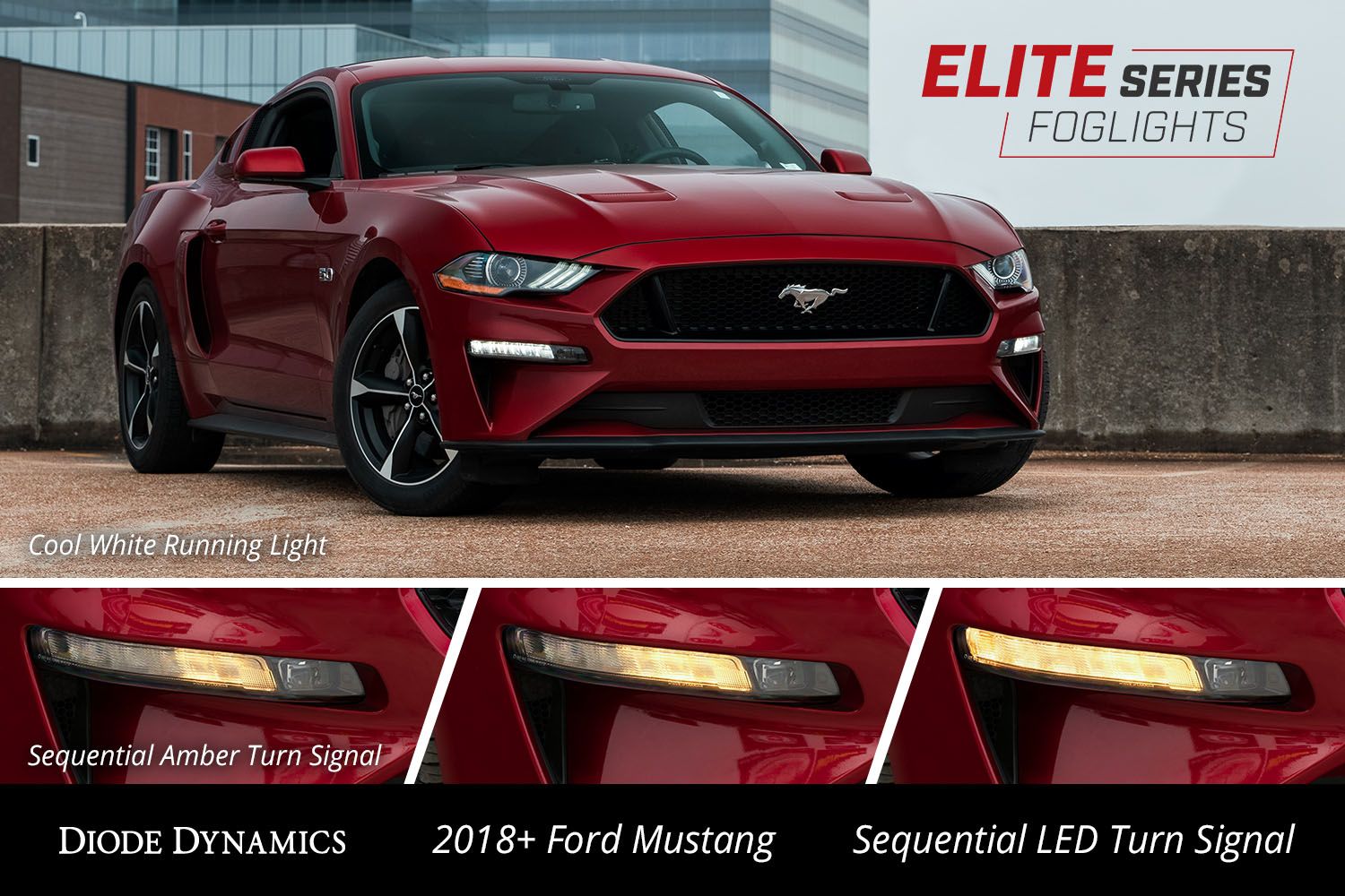 DIODE DYNAMICS | Elite Series Combination Fog Lamp for 2018-2023 Ford Mustang (USDM) (Pair)