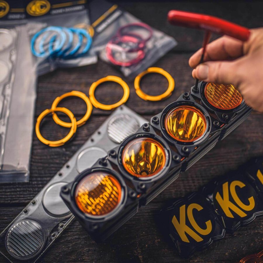 KC HILITES | FLEX ERA LED Light Bar - Performance Yellow Combo Beam Lens for Light Bars (4274)