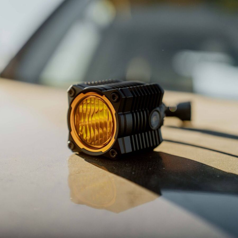 KC HILITES | FLEX ERA 1 - Performance Yellow Spread Beam Lens (4265)