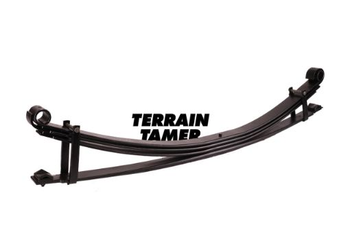 TERRAIN TAMER | Land Cruiser FZJ 78 Leaf Spring RR Parabolic Raised 50MM 400-700Kg (TLC016EHDP)