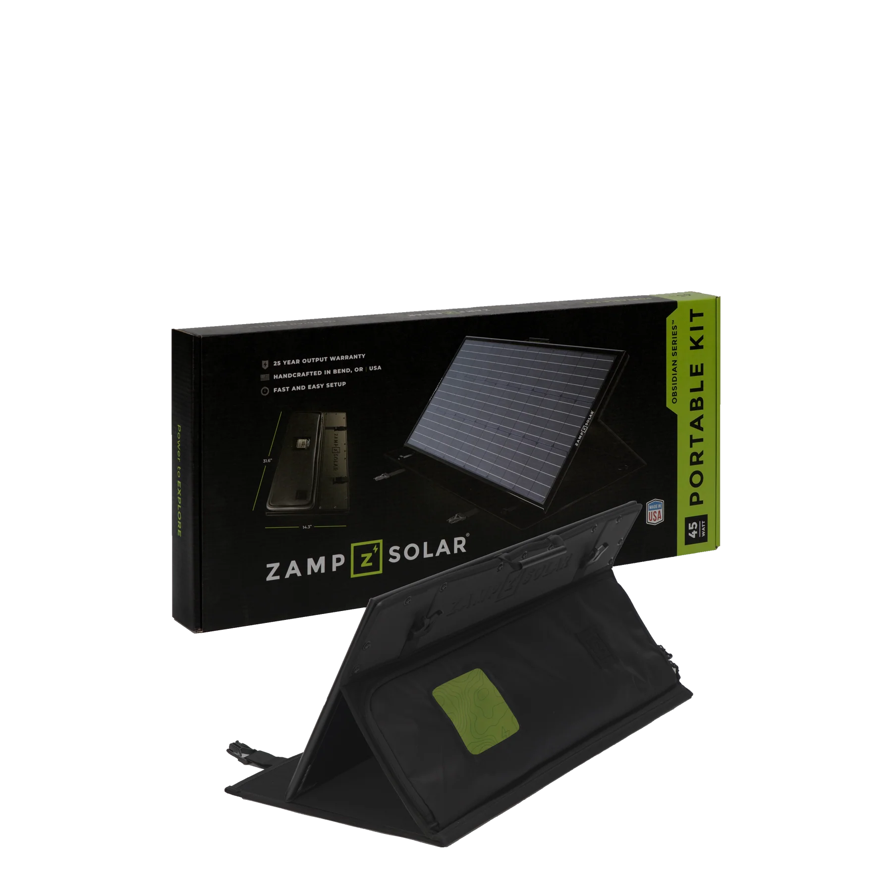 ZAMP SOLAR | Obsidian Series 45 Watt Portable Kit Unregulated (USP2002)