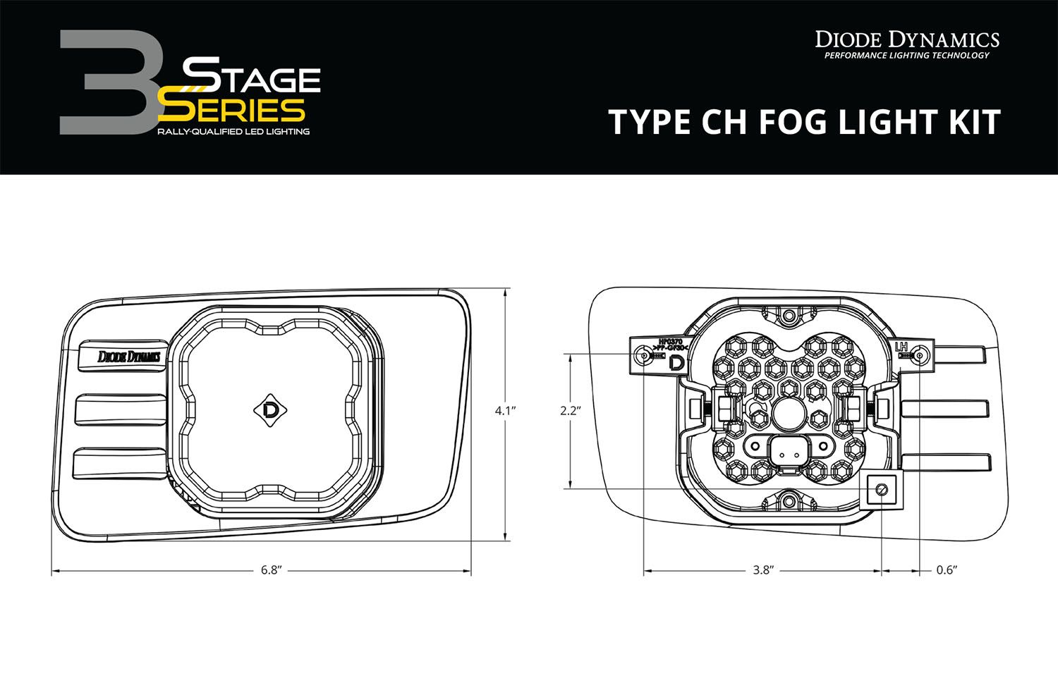 DIODE DYNAMICS | Chevrolet Silverado 2007-2015 SS3 LED Fog Light Kit