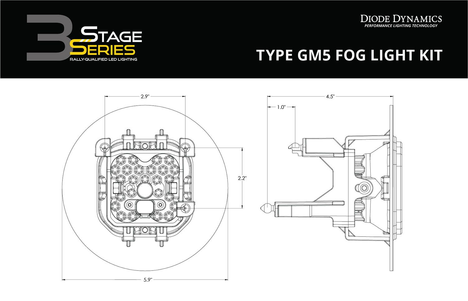 DIODE DYNAMICS | GMC Sierra 1500 2007-2013 SS3 LED Fog Light Kit