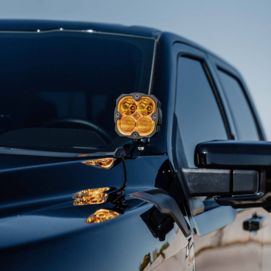 KC HILITES | Bracket Set - Pillar / Ditch - GEN3 2021+ Ford F-150/Raptor/Lightning (7337)