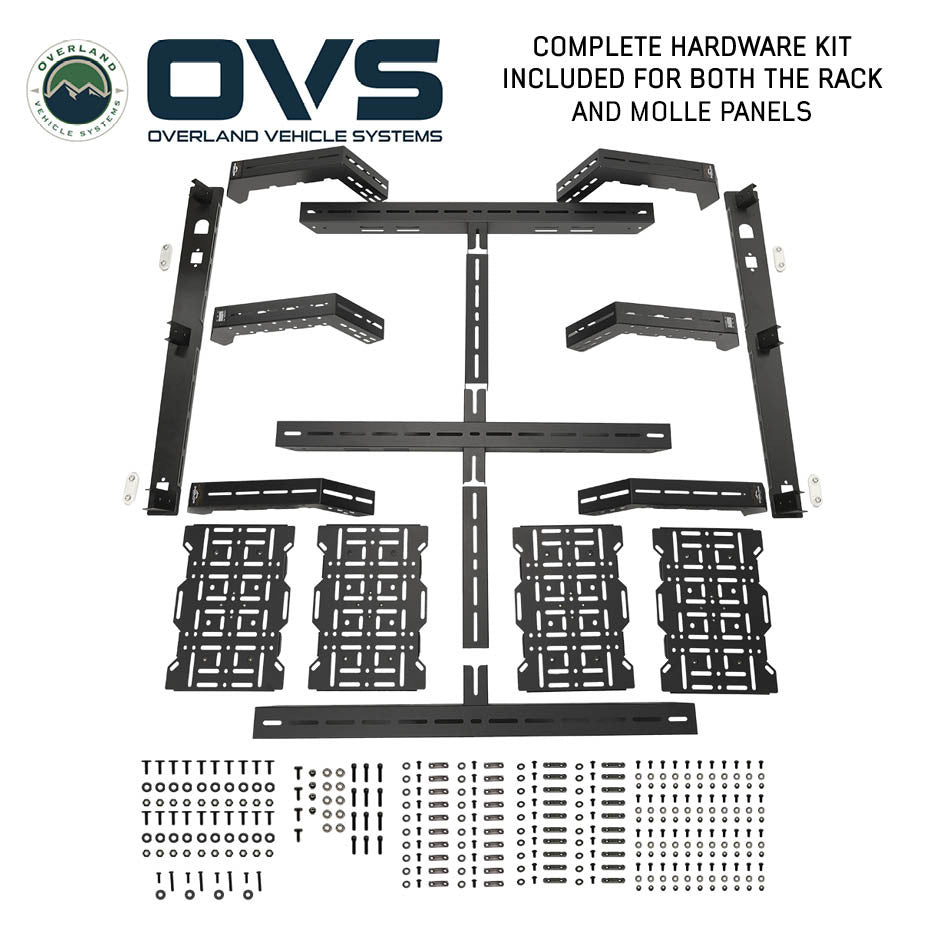 OVERLAND VEHICLE SYSTEMS | Chevrolet Colorado / GMC Canyon (2015-2022) Ruff Rax Bed Rack 5 ft - Modular Storage System (2090113)