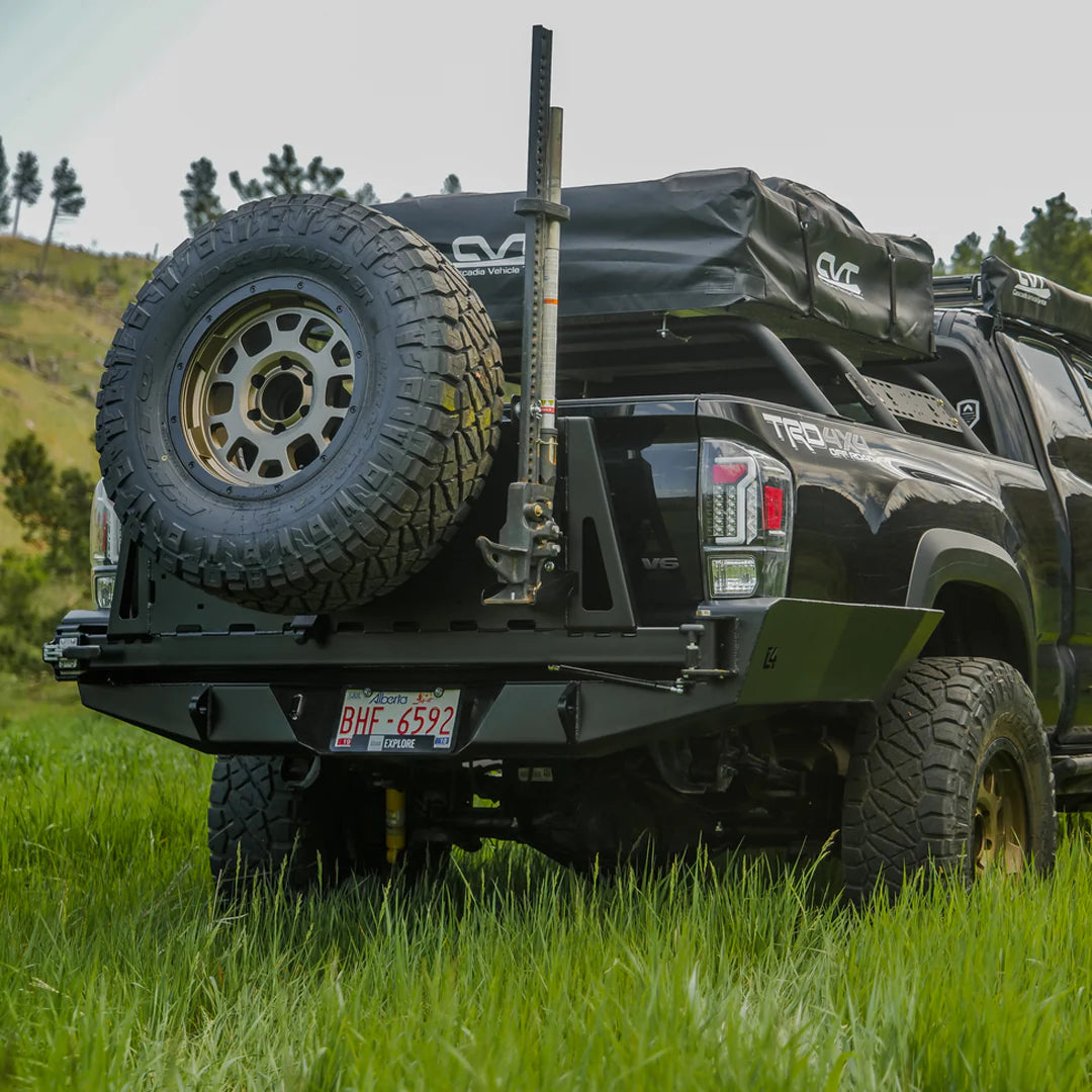 C4 FABRICATION | Tacoma 3rd Gen 2016-2023 Overland Series High Clearance Rear Bumper with Side Tubing