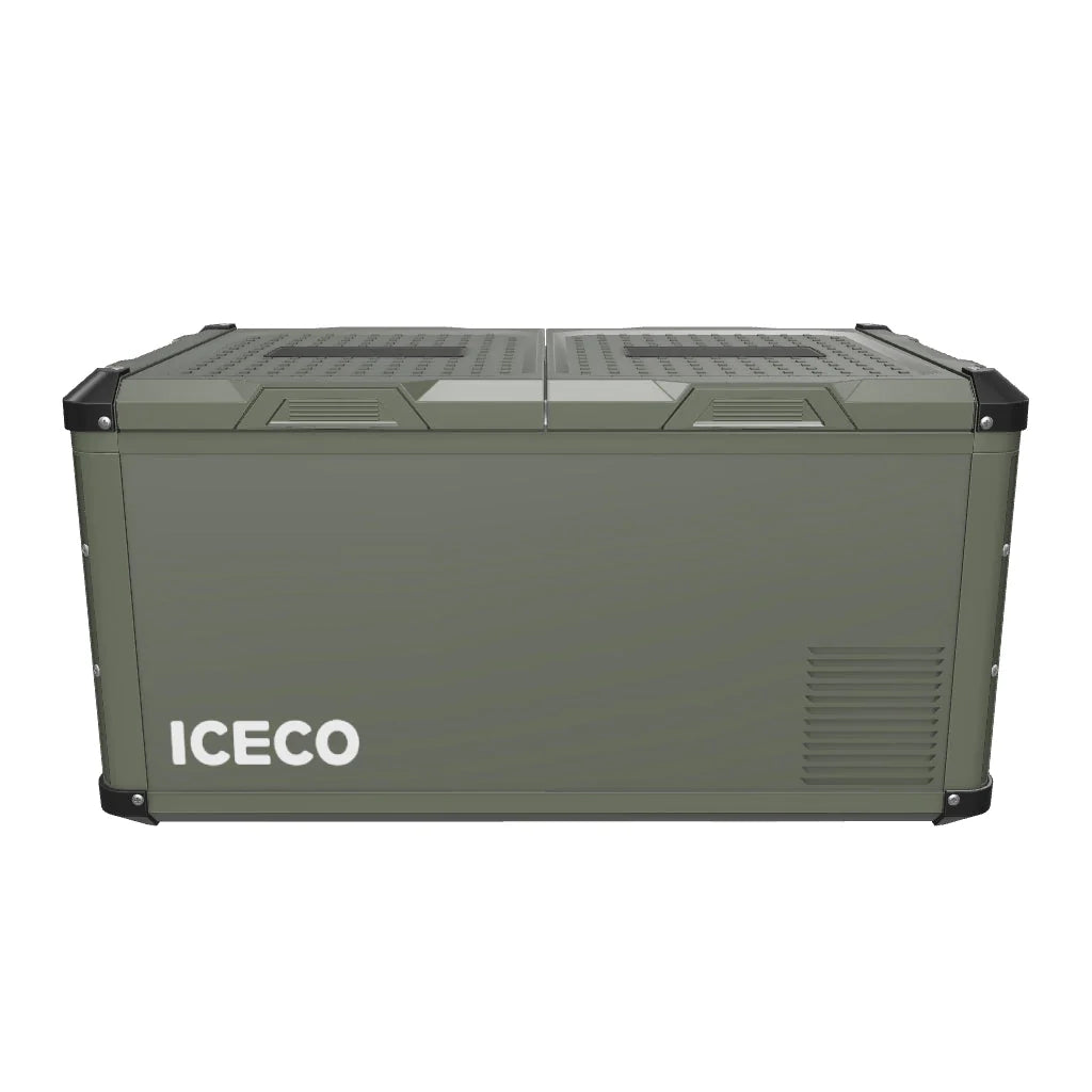 ICECO | 79.2QT VL75ProD Olive 12V Heavy Duty Metal Fridge Freezer