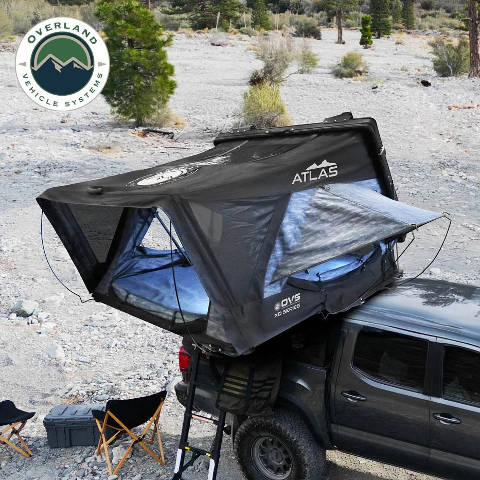 OVERLAND VEHICLE SYSTEMS | XD Atlas Cantilever ABS Hard Shell Roof Top Tent - Blue Body & Black Rainfly (18789902)