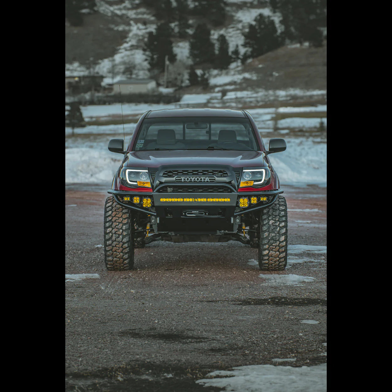 C4 FABRICATION | Tacoma 2nd Gen Hybrid Front Bumper With Wider Bumper