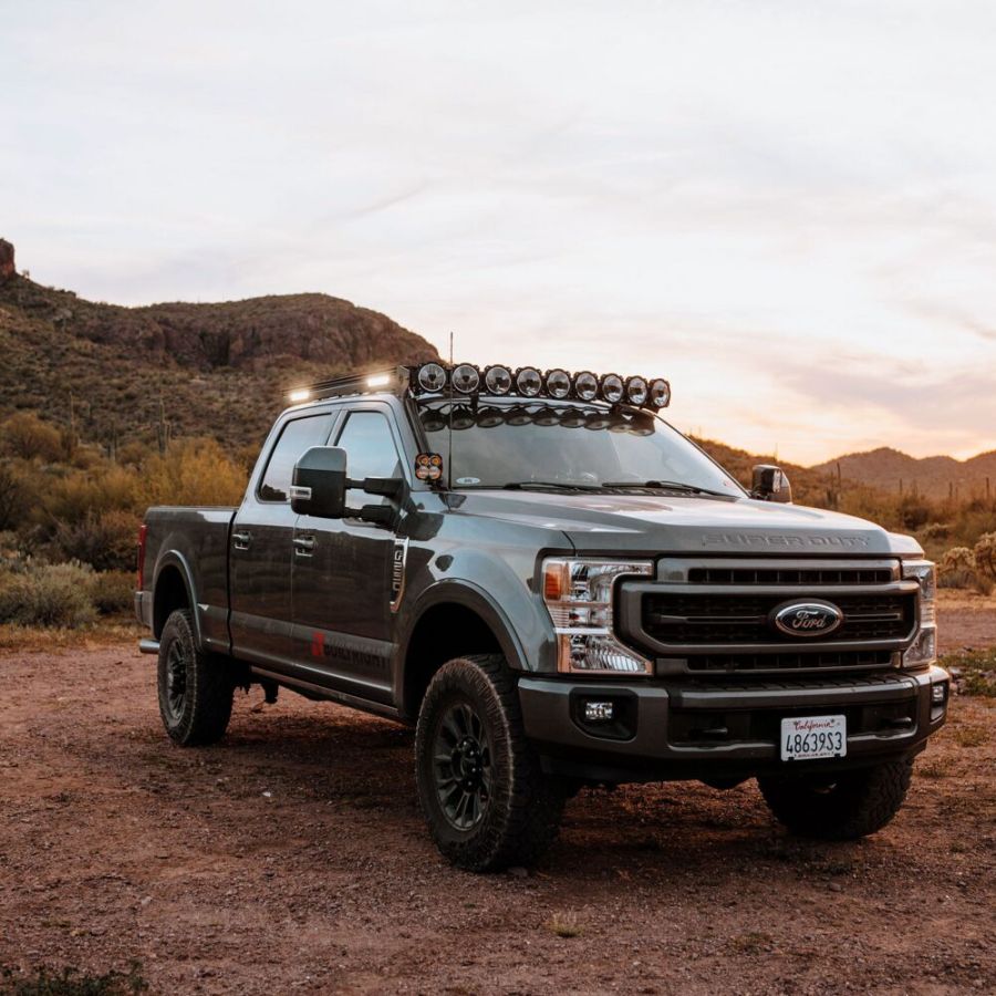 KC HILITES | Platform One Roof Rack with 360° Lighting - Ford Super Duty (2017-2025) (AK-92309)