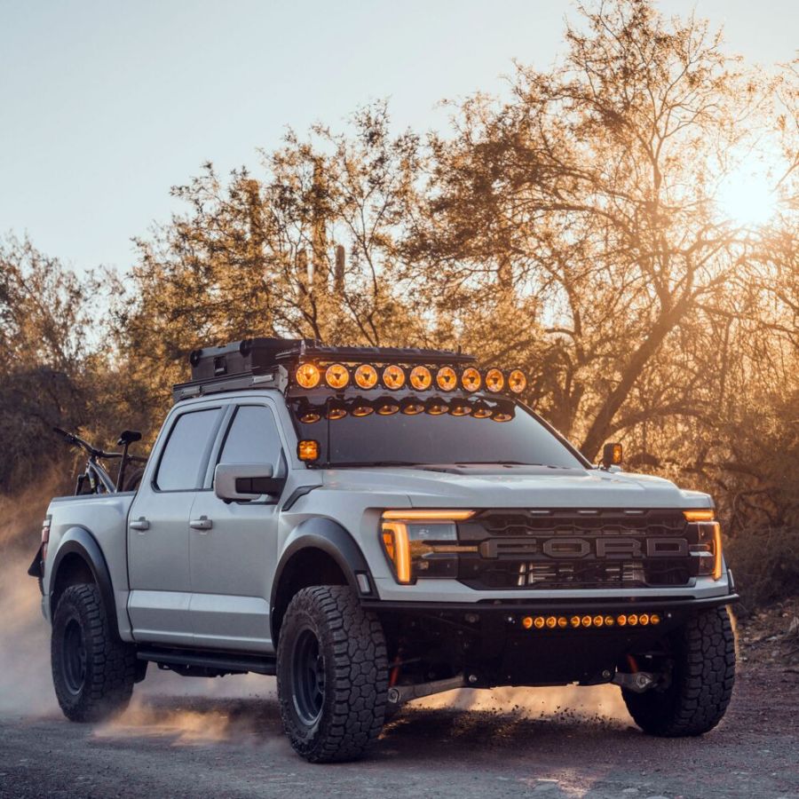 KC HILITES | Platform One Roof Rack with 360° Lighting - Ford F150/Raptor 2015-2026 (AK-92302)