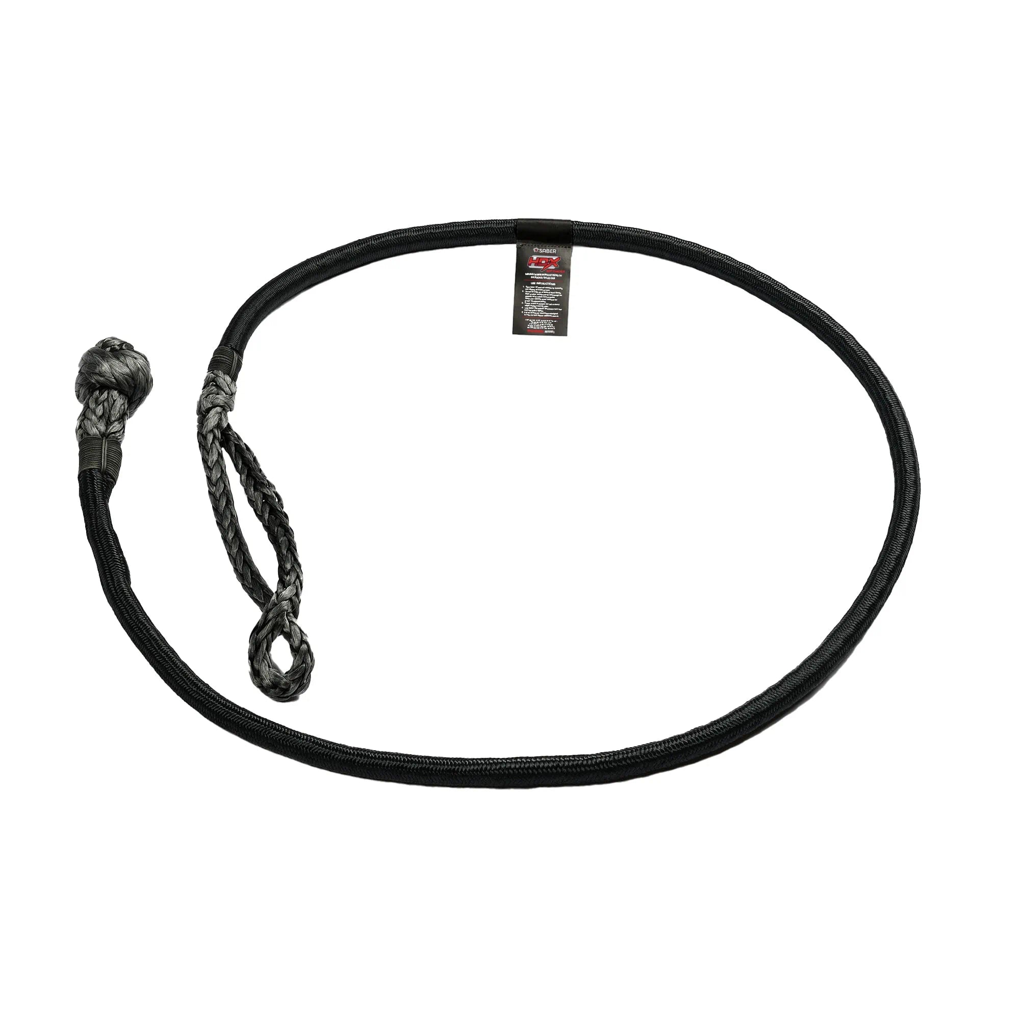 SABER OFFROAD | 24,500KG Long HDX Soft Shackle with Technora Binding (SBR-24KTBSSBL)