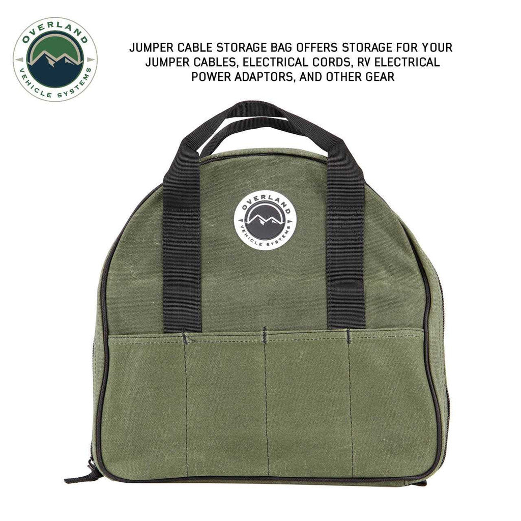 OVERLAND VEHICLE SYSTEMS | Jumper Cable Bag #16 Waxed Canvas (21129941)