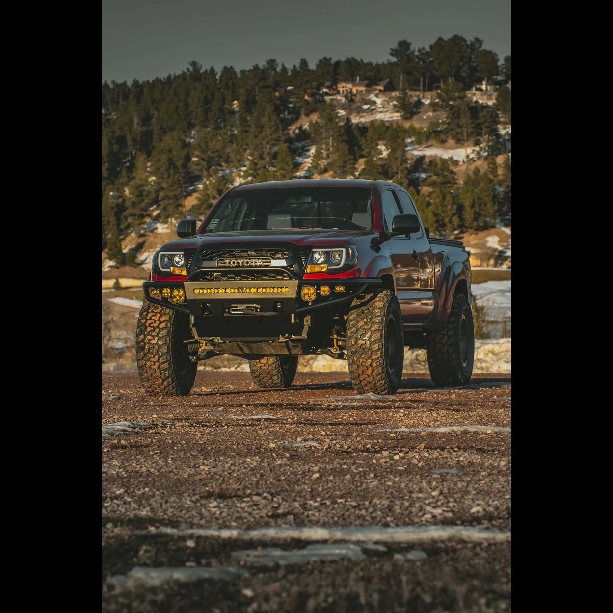 C4 FABRICATION | Tacoma 2nd Gen Hybrid Front Bumper With Wider Bumper