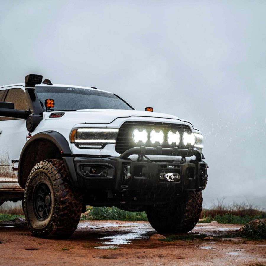 KC HILITES | SlimLite 8" LED - Light Shield - SAE Driving - Clear (5209)