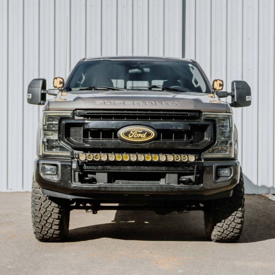 KC HILITES | Light Bar Mount for 40" FLEX ERA LED Light Bar - Front Bumper - GEN4-5 17-24 Ford Super Duty (7354)
