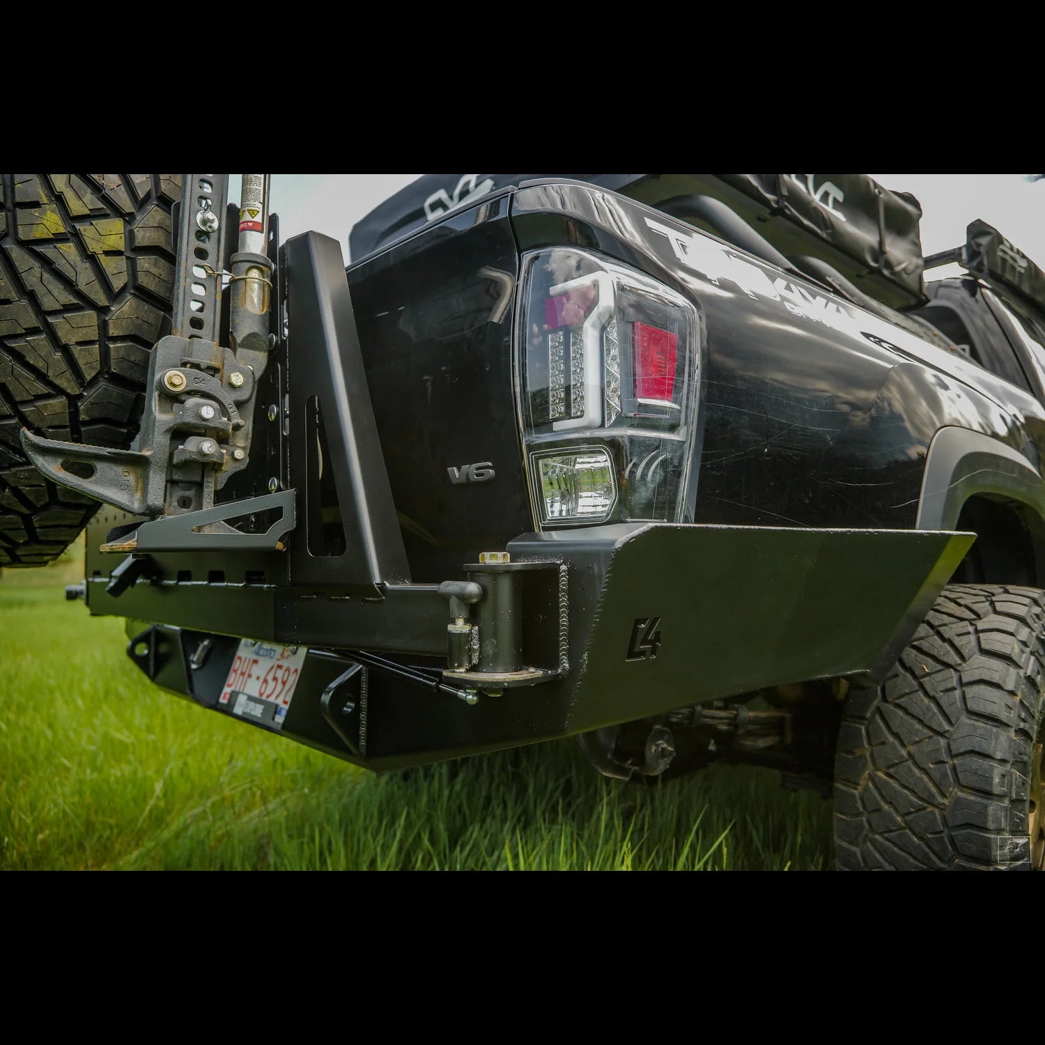 C4 FABRICATION | Tacoma 3rd Gen 2016-2023 Overland Series High Clearance Rear Bumper with Side Tubing