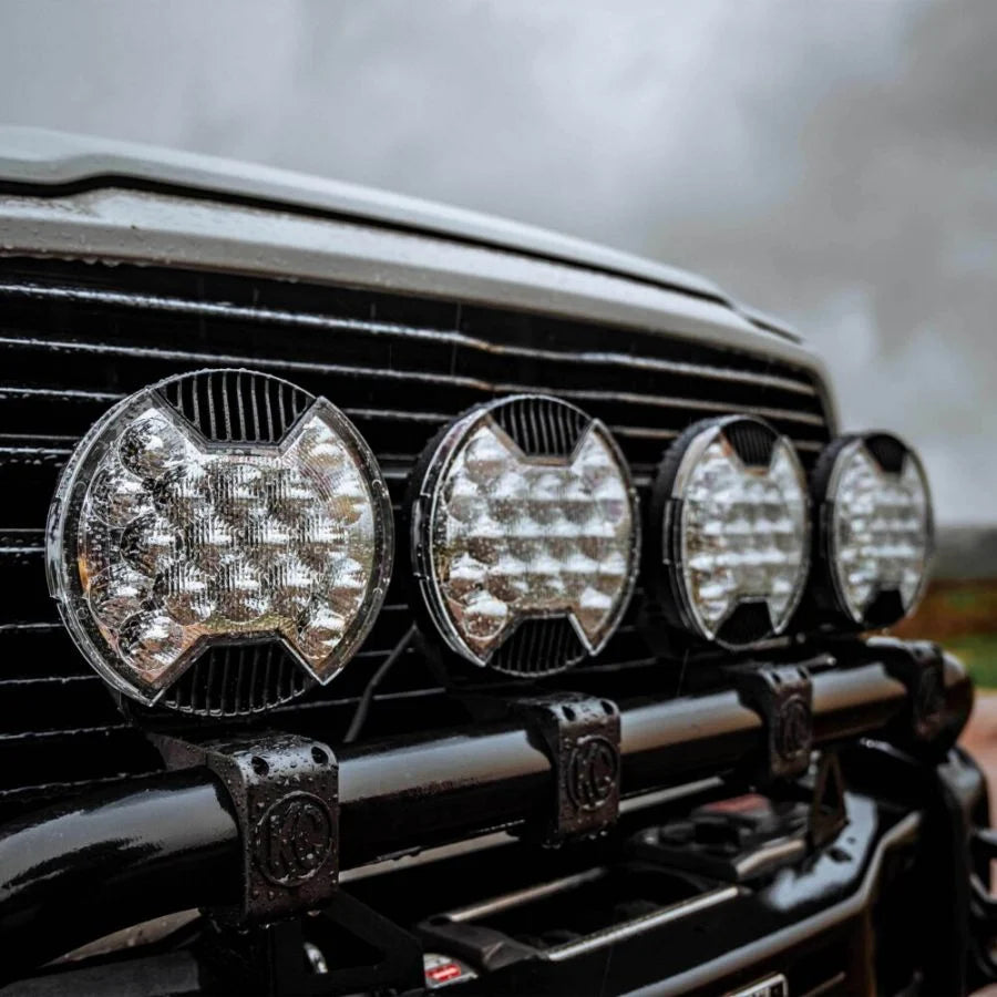 KC HILITES | SlimLite 8" LED - Light Shield - SAE Driving - Clear (5209)