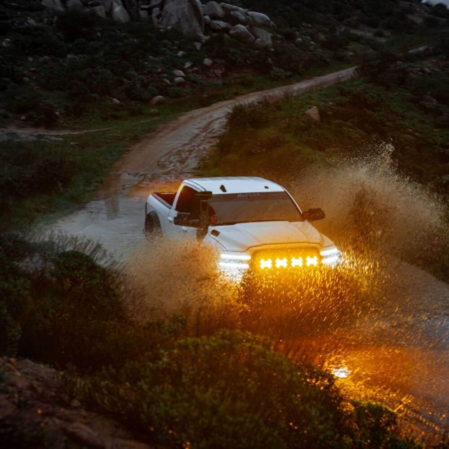 KC HILITES | SlimLite 8" LED - Light Shield - Driving - Amber (5211)